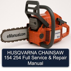 Husqvarna Chainsaw 154 254 Service Repair Workshop Manual PDF