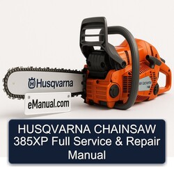 Husqvarna Chainsaw 385XP Service Repair Workshop Manual PDF