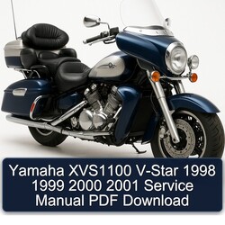 1998-2001 Yamaha Royal Star Venture XVS1100 V-STAR Service Repair Workshop Manual PDF