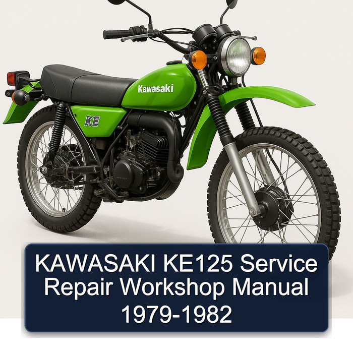 1979-1982 Kawasaki KE Models KE125 Service Repair Workshop Manual PDF