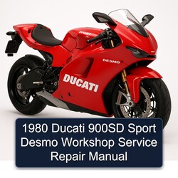 1980 Ducati Desmo 900SD Sport Service Repair Workshop Manual PDF