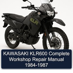 1984-1987 Kawasaki KLR Series KLR600 Service Repair Workshop Manual PDF
