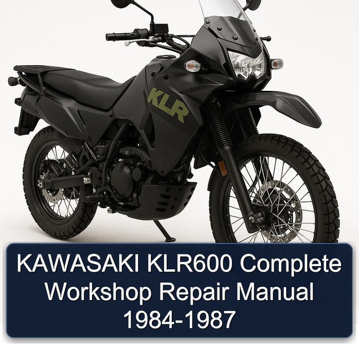 1984-1987 Kawasaki KLR Series KLR600 Service Repair Workshop Manual PDF