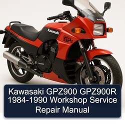 1984-1990 Kawasaki GPZ Series GPZ900 GPZ900R Service Repair Workshop Manual PDF