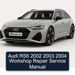 2002-2004 Audi RS6 Service Repair Workshop Manual PDF