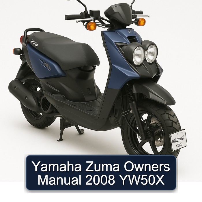 2008 Yamaha Zuma Owners YW50X Owner's Manual PDF