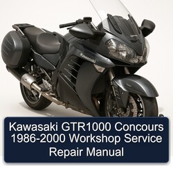 1986-2000 Kawasaki GTR Series GTR1000 Concours Service Repair Workshop Manual PDF
