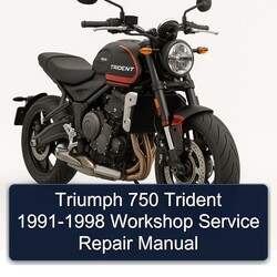 1991-1998 Triumph Trident 750 Service Repair Workshop Manual PDF