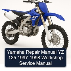 1997-1998 Yamaha YZ Models 125 Service Repair Workshop Manual PDF