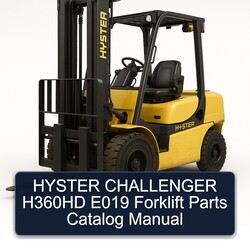 Hyster Challenger H360HD E019 Forklift Parts Catalog PDF