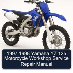 1997 1998 Yamaha YZ 125 Motorcycle Workshop Service Repair Manual 