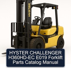 Hyster Challenger H360hd-ec E019 Forklift Parts Catalog PDF