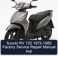 1972-1985 Suzuki UY Step Models RV 125 Service Repair Workshop Manual PDF
