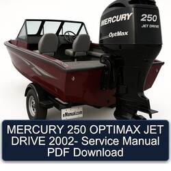 2002 Mercury 250 Optimax JET Drive Service Repair Workshop Manual PDF