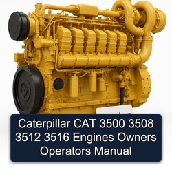 Caterpillar CAT 3500 3508 3512 3516 Engines Owners Operators Operator's Manual PDF
