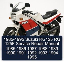 1985-1995 Suzuki RG Series RG125 125F Service Repair Workshop Manual PDF