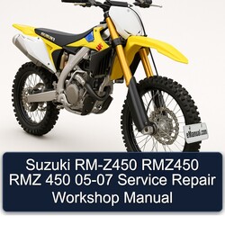 2005-2007 Suzuki RM Series RM-Z450 RMZ450 Rmz 450 Service Repair Workshop Manual PDF
