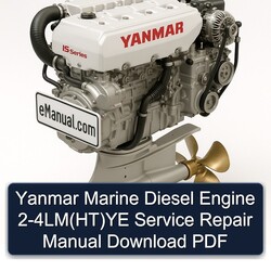 Yanmar Marine Diesel Engine 2-4lm(ht)ye Service Repair Workshop Manual PDF