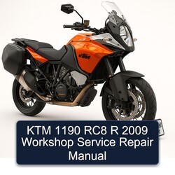 2009 KTM 1190 RC8 R Service Repair Workshop Manual PDF