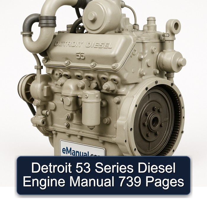 Detroit Diesel 53 Series Engine 739 Pages Service Repair Workshop Manual PDF