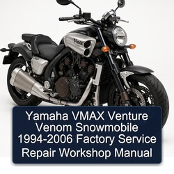 1994-2006 Yamaha Vmax Venture Venom Snowmobile Service Repair Workshop Manual PDF