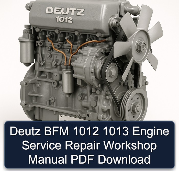 Deutz 1012 BFM 1013 Engine Service Repair Workshop Manual PDF