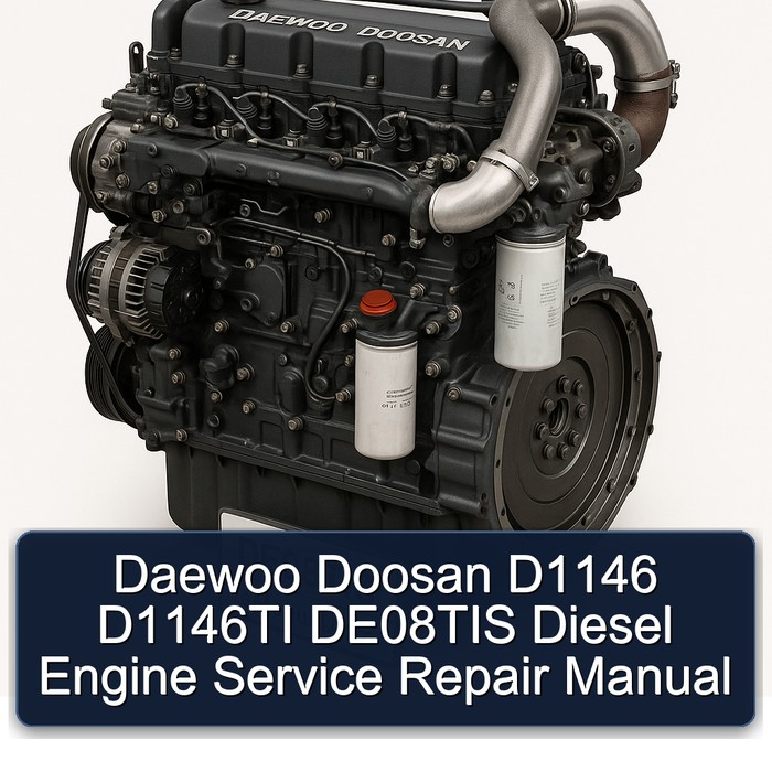 Daewoo Doosan DE08TIS D1146 D1146TI Diesel Engine Service Repair Workshop Manual PDF