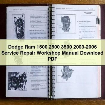 2003-2006 Dodge D Series RAM 1500 2500 3500 Service Repair Workshop Manual PDF