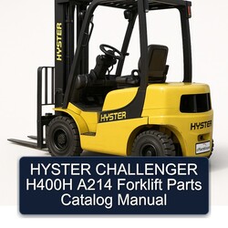 Hyster Challenger H400H A214 Forklift Parts Catalog PDF