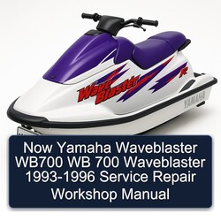 1993-1996 Now Yamaha Waveblaster WB700 Wb 700 Service Repair Workshop Manual PDF