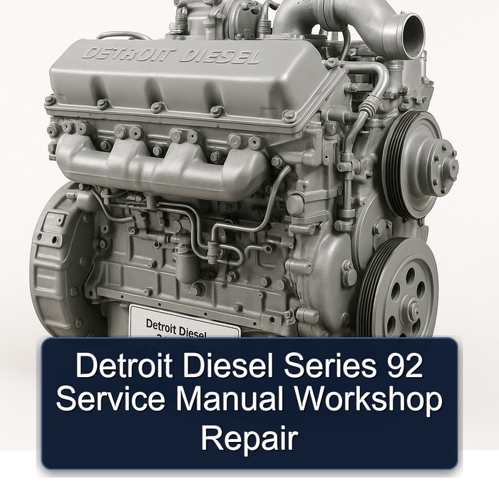 Detroit Diesel 92 Series Service Repair Workshop Manual PDF