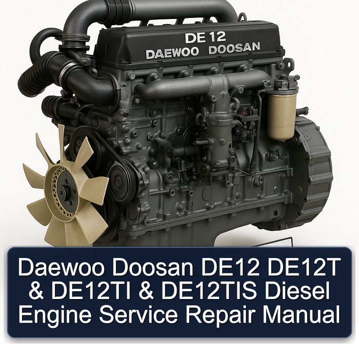 Daewoo Doosan DE12 DE12T DE12TI DE12TIS Diesel Engine Service Repair Workshop Manual PDF