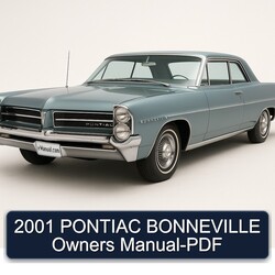 2001 Pontiac Bonneville Owners Owner's Manual PDF
