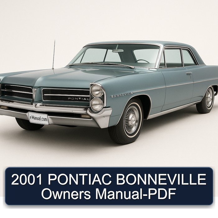 2001 Pontiac Bonneville Owners Owner's Manual PDF