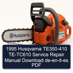 1995 Husqvarna TC Models TE350-410 TE-TC610 De-en-it-es Service Repair Workshop Manual PDF