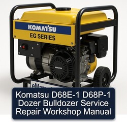 Komatsu D68E-1 D68P-1 Dozer Bulldozer Service Repair Workshop Manual PDF