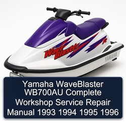 1993-1996 Yamaha Waveblaster WB700AU Service Repair Workshop Manual PDF