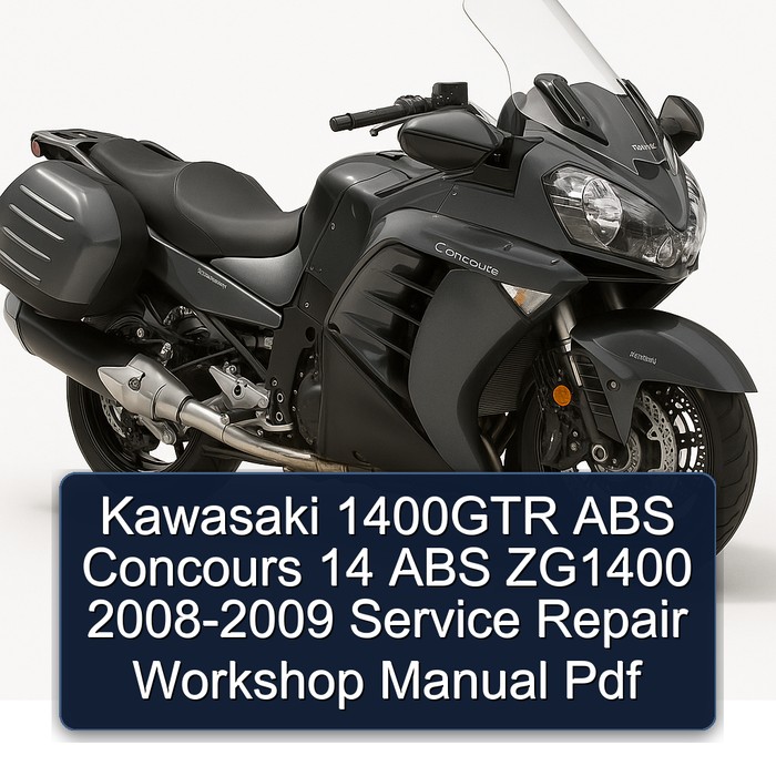 2008-2009 Kawasaki Concours Models 1400GTR ABS 14 ZG1400 Service Repair Workshop Manual PDF