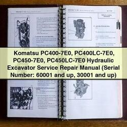 Komatsu PC400-7E0 Pc400lc-7e0 PC450-7E0 Pc450lc-7e0 Hydraulic Excavator Service Repair Workshop Manual PDF