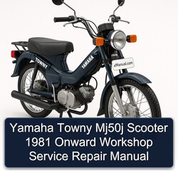 1981 Yamaha Towny MJ50J Scooter Onward Service Repair Workshop Manual PDF