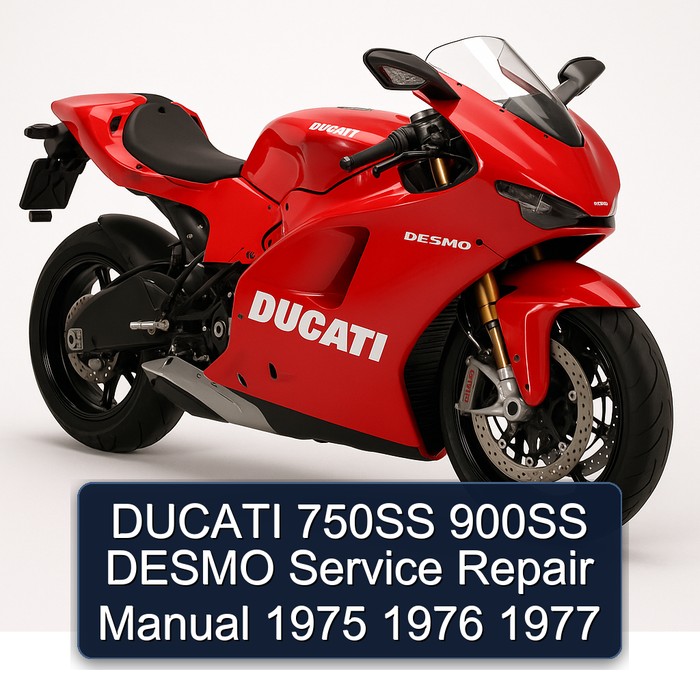 1975-1977 Ducati Desmo 750SS 900SS Service Repair Workshop Manual PDF