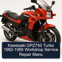 1982-1985 Kawasaki GPZ Series GPZ750 Turbo - Manu Service Repair Workshop Manual PDF