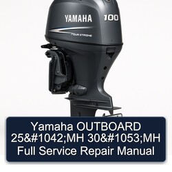 Yamaha Outboard 25 1042;mh 30 1053;mh Service Repair Workshop Manual PDF