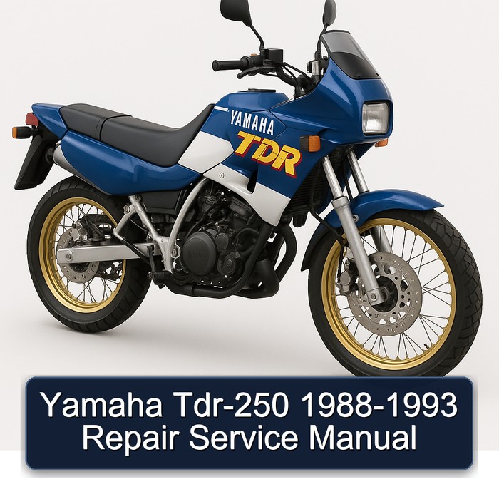 1988-1993 Yamaha TDR Models TDR-250 Service Repair Workshop Manual PDF