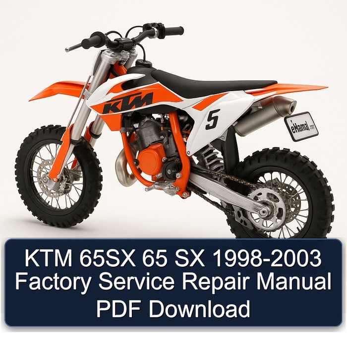 1998-2003 KTM 65 65SX SX Service Repair Workshop Manual PDF