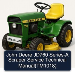 John Deere JD760 Series- Scraper (TM1018) Service Repair Workshop Manual PDF