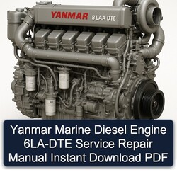 Manual de Reparación y Servicio Yanmar 6LA-DTE (Descarga Instantánea PDF)