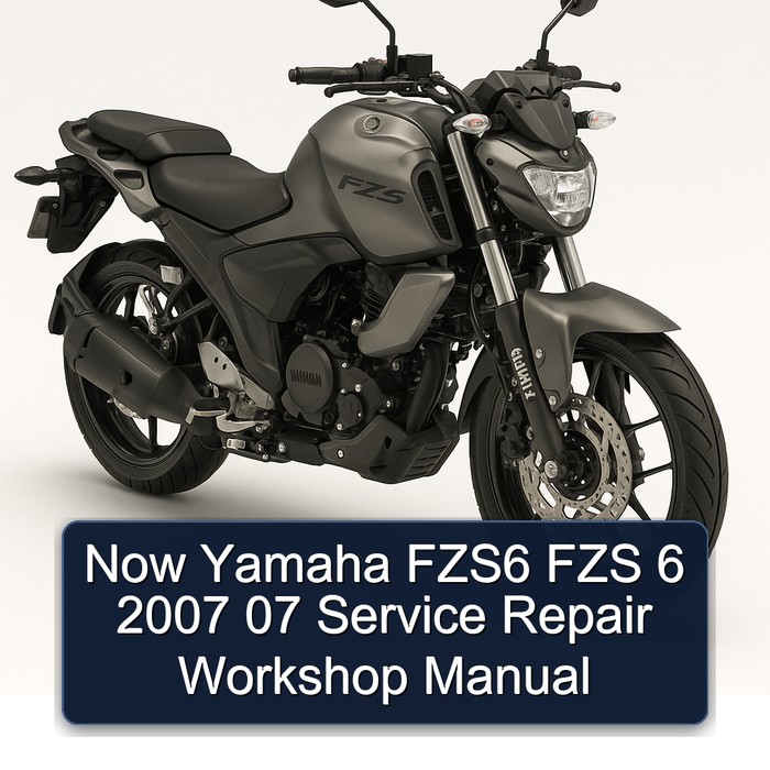 2007 Yamaha FZS Models Now FZS6 6 07 Service Repair Workshop Manual PDF