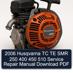 2006 Husqvarna SM Models TC TE SMR 250 400 450 510 Service Repair Workshop Manual PDF