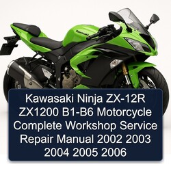 2002-2006 Kawasaki Ninja ZX-12R ZX1200 B1-B6 Motorcycle Service Repair Workshop Manual PDF